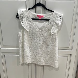 EUC, size Large Lilly Pulitzer Eyelet top